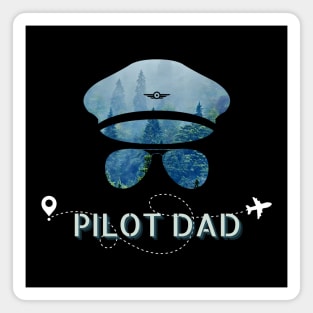 Pilot Dad Forest Magnet